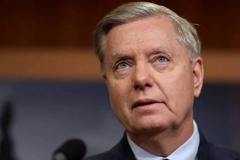 Sen. Lindsey Graham (R-SC) speaks during a press conference at the U.S. Capitol on December 20, 2018 in Washington, D.C.